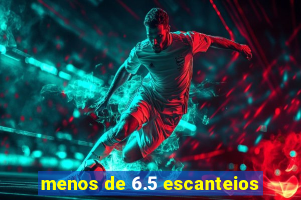 menos de 6.5 escanteios