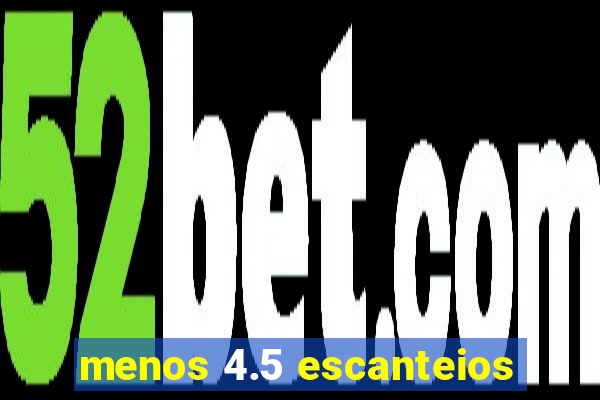 menos 4.5 escanteios