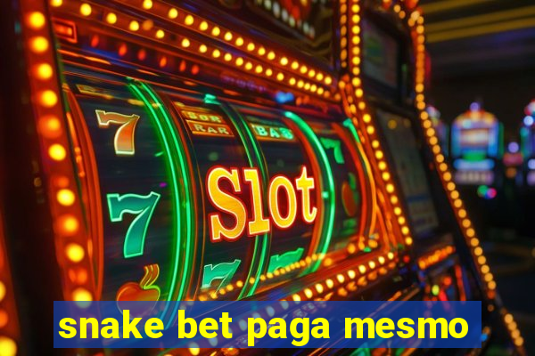 snake bet paga mesmo