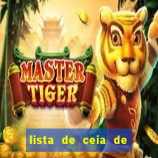 lista de ceia de natal para 20 pessoas
