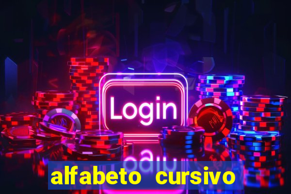 alfabeto cursivo para treinar caligrafia
