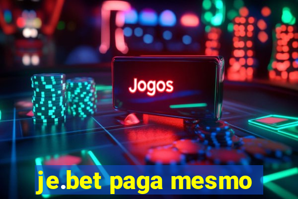 je.bet paga mesmo