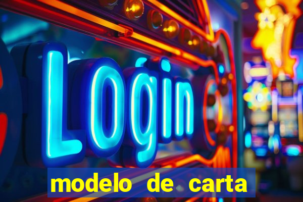 modelo de carta para encontristas