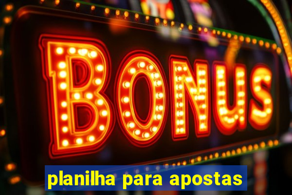 planilha para apostas