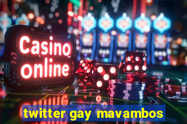 twitter gay mavambos