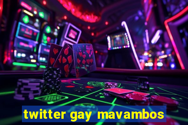 twitter gay mavambos
