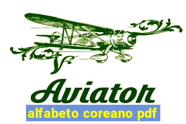 alfabeto coreano pdf