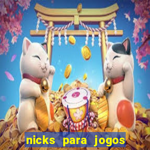 nicks para jogos de tiro