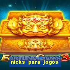 nicks para jogos de tiro
