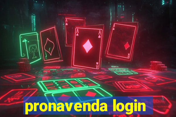 pronavenda login