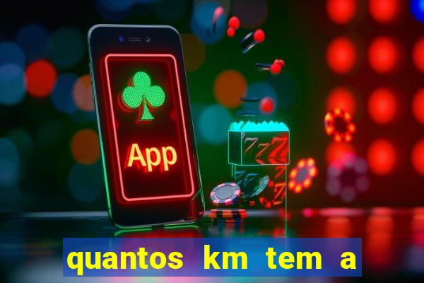 quantos km tem a serra de santos