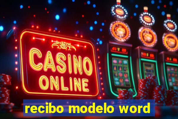 recibo modelo word