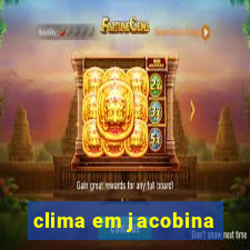 clima em jacobina