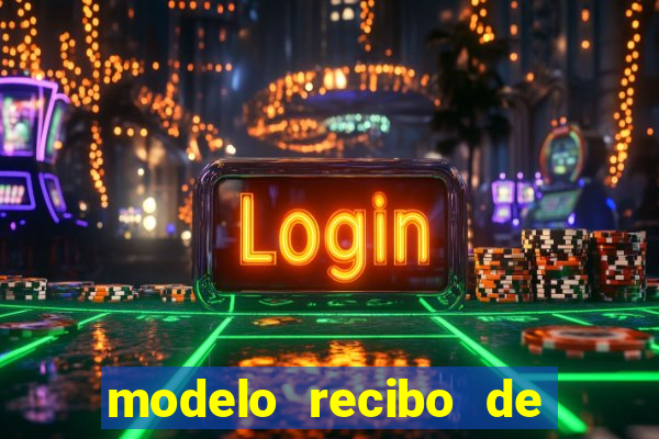 modelo recibo de pagamento autonomo