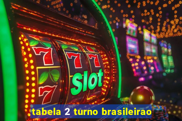 tabela 2 turno brasileirao
