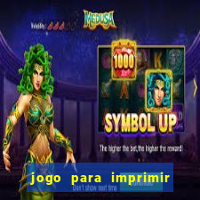 jogo para imprimir e montar