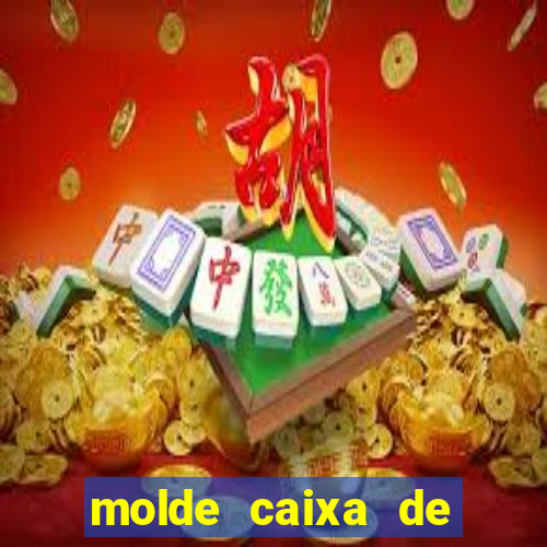 molde caixa de baralho png