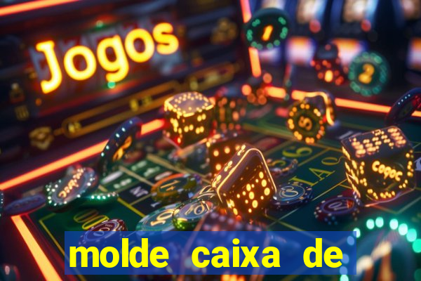 molde caixa de baralho png