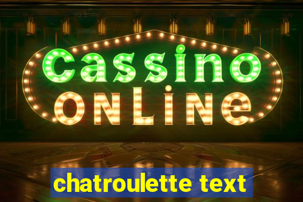 chatroulette text