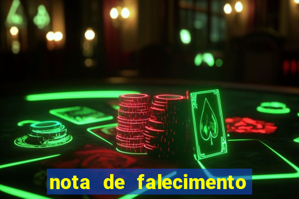 nota de falecimento a tribuna santos