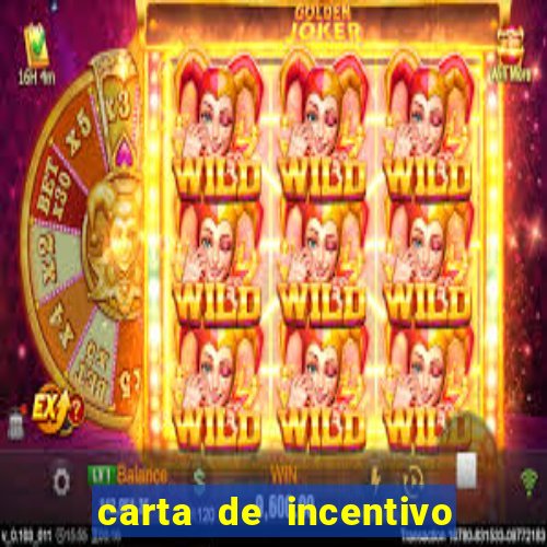 carta de incentivo para alunos