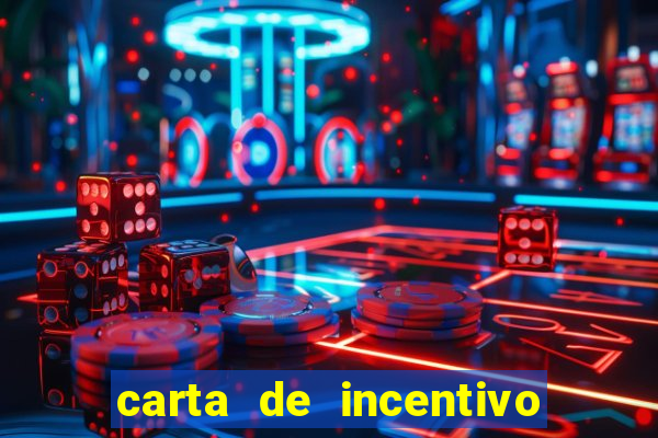 carta de incentivo para alunos