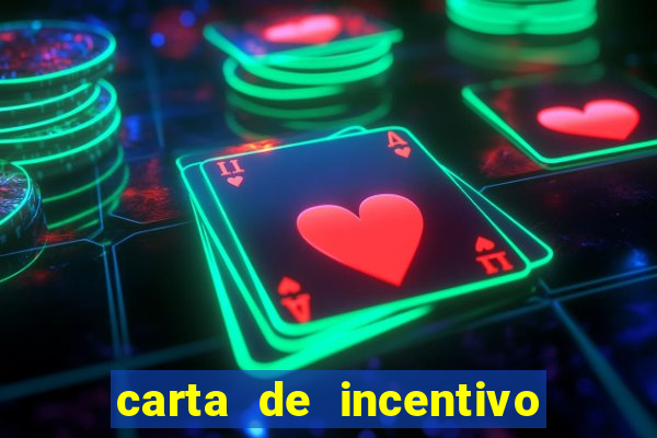 carta de incentivo para alunos