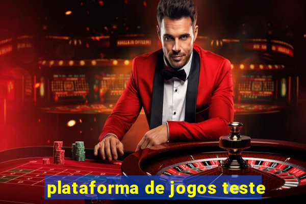 plataforma de jogos teste