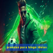 prendas para bingo ideias