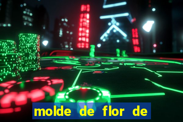 molde de flor de eva grande para imprimir