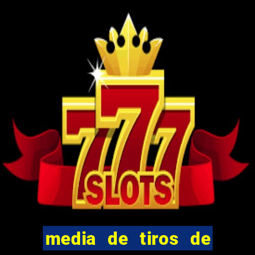 media de tiros de meta por jogo
