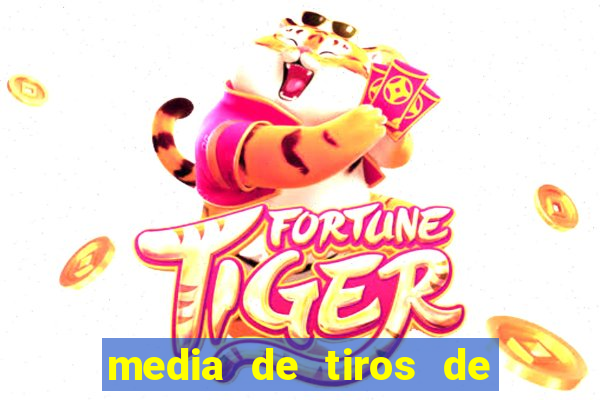 media de tiros de meta por jogo