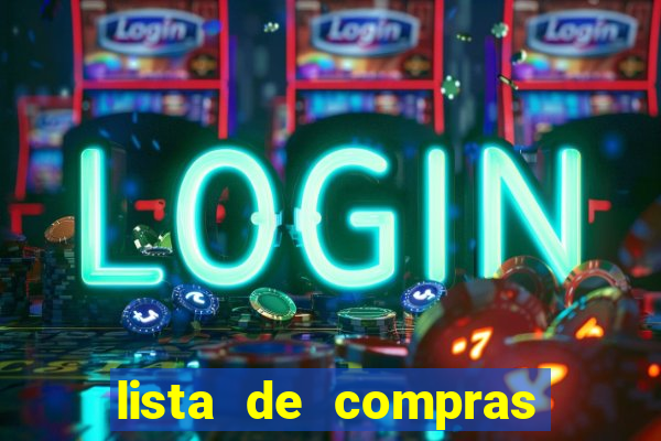 lista de compras supermercado para imprimir