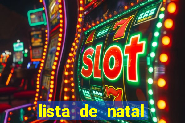 lista de natal para imprimir