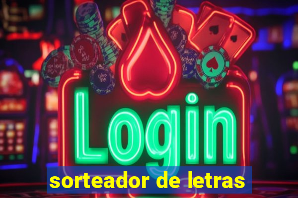 sorteador de letras