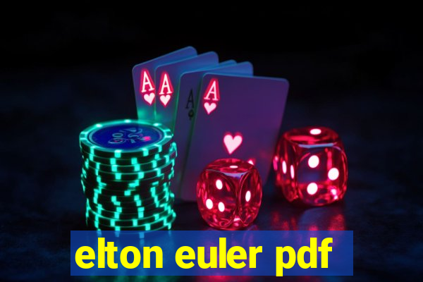 elton euler pdf