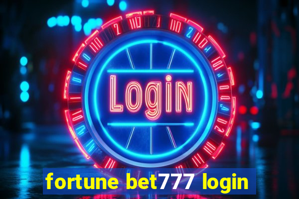 fortune bet777 login