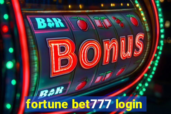 fortune bet777 login