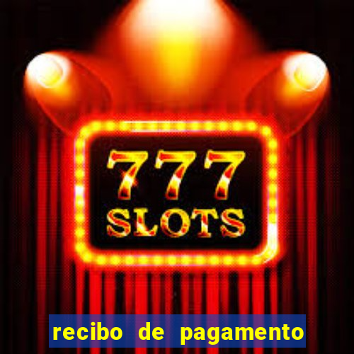 recibo de pagamento modelo word