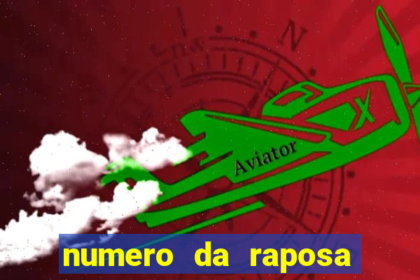 numero da raposa jogo do bicho