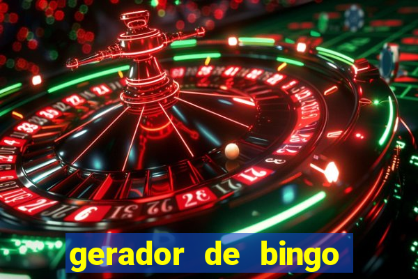gerador de bingo de palavras
