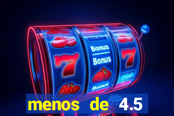 menos de 4.5 escanteios o que significa