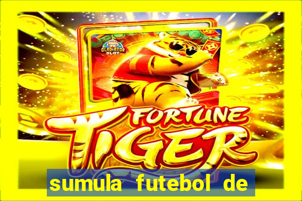 sumula futebol de campo word