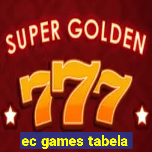 ec games tabela
