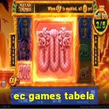 ec games tabela