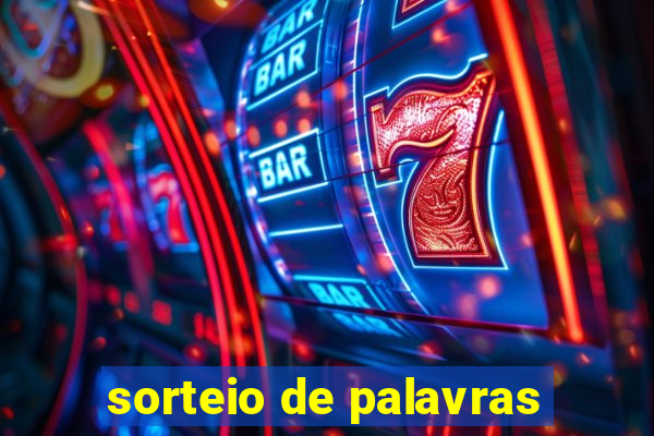 sorteio de palavras