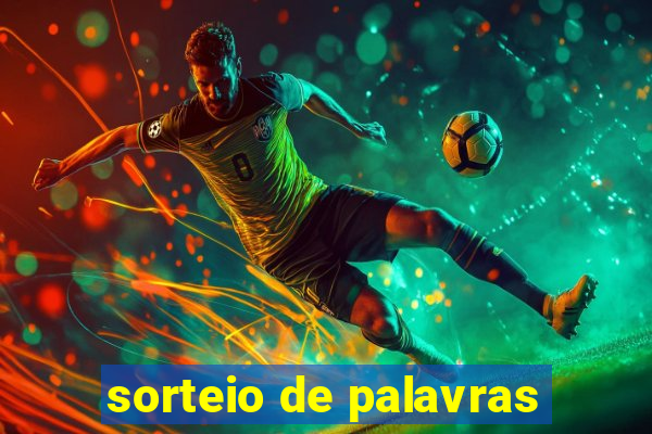 sorteio de palavras