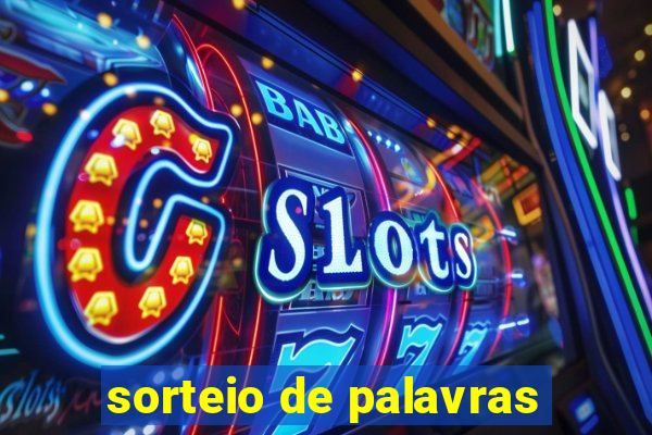 sorteio de palavras