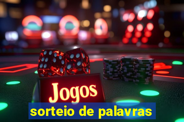 sorteio de palavras