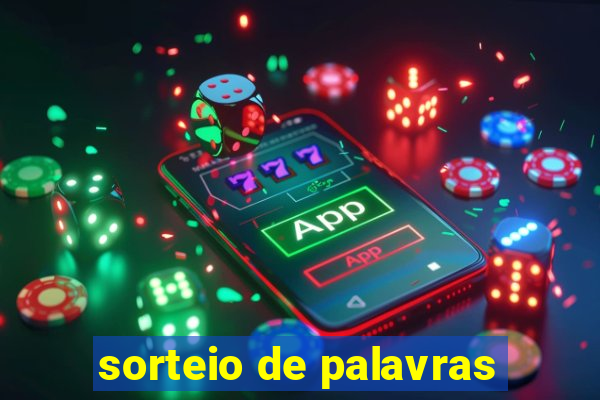 sorteio de palavras